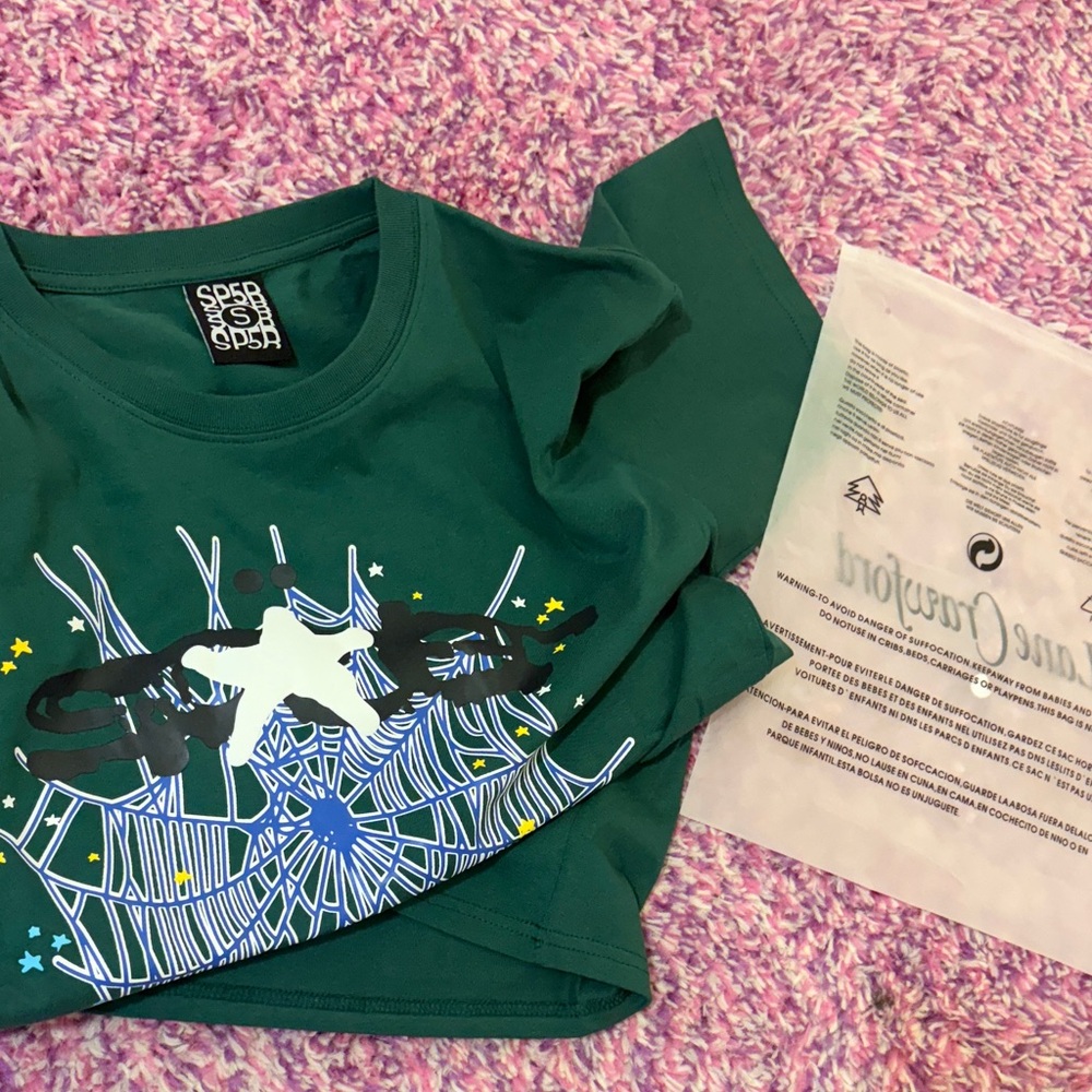 Green sp5der short sleeve
